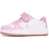 imageNautica Kids Girls Sneakers with Adjustable Strap and Bungee Straps  Comfortable Casual Shoes ToddlerLittle KidPink