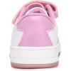 imageNautica Kids Girls Sneakers with Adjustable Strap and Bungee Straps  Comfortable Casual Shoes ToddlerLittle KidPink