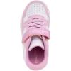 imageNautica Kids Girls Sneakers with Adjustable Strap and Bungee Straps  Comfortable Casual Shoes ToddlerLittle KidPink