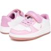 imageNautica Kids Girls Sneakers with Adjustable Strap and Bungee Straps  Comfortable Casual Shoes ToddlerLittle KidPink