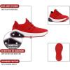 imageNautica Kids Light Up Flashing Sneaker Athletic Running Shoes LaceUpBungeeSlipon Boy  GirlLittle KidBig Kid Kappil Parks Neave LightsLights Red Black Logo