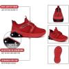 imageNautica Kids Light Up Flashing Sneaker Athletic Running Shoes LaceUpBungeeSlipon Boy  GirlLittle KidBig Kid Kappil Parks Neave LightsRed Mono Black Lights