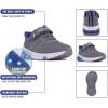 imageNautica Kids LightUp Flashing Sneaker Athletic Running Shoes with Strap  Fashionable and Fun for Boys and Girls  Available in Toddler and Little Kid SizesBuoy Lightsgrey Cobalt