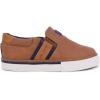 imageNautica Kids SlipOn Sneakers  Casual LowTop Shoes for Boys and Girls  Comfortable Athletic Style for School Play and Everyday Wear  ToddlerLittle KidBig Kid SizesTan Ivory