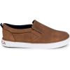 imageNautica Kids SlipOn Sneakers  Casual LowTop Shoes for Boys and Girls  Comfortable Athletic Style for School Play and Everyday Wear  ToddlerLittle KidBig Kid SizesTan Smooth Bennett