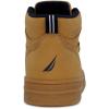 imageNautica Kids Sneaker LaceUp Fashion Shoe with BootLike High Top Design for Boys and Girls Big KidLittle Kid Sizes  HorizonHoney Gum