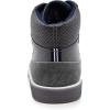 imageNautica Kids Sneaker LaceUp Fashion Shoe with BootLike High Top Design for Boys and Girls Big KidLittle Kid Sizes  HorizonStorm Grey