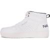 imageNautica Kids Sneaker LaceUp Fashion Shoe with BootLike High Top Design for Boys and Girls Big KidLittle Kid Sizes  HorizonWhite Smooth