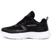 imageNautica Kids Sneakers for Boys ampamp Girls  Max Cushion Fashion Running ampamp Walking Shoes LaceUpBungee ToddlerLittle KidBig KidBlack White