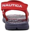 imageNautica Kids Sports Sandals  Water Shoes Open Toe Athletic Summer Sandal Boy  Girl Little KidBig KidRed Navy Logo