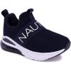 imageNAUTICA Kids Boys Girls Air Bubble Sneaker Athletic Running Shoe with StrapBungee ToddlerLittle KidsMattoon Air Navy
