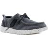 imageNAUTICA Kids Boys Youth Comfort Loafers LaceUp Boat Shoe Lightweight Casual Stretch SneakerLittle KidBig Kid RushfordBlack Wash