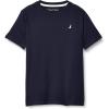 imageNautica Boys Short Sleeve Solid Crew Neck TShirt Soft Comfortable Relaxed FitLegacy Sport Navy