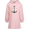 imageNautica Girls Long Sleeve Fleece Sweatshirt DressCoral Blush Sequin