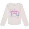 imageNautica Girls Long Sleeve Graphic TShirt Flip Sequin and Glitter EmbellishmentsBright White Star