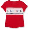 imageNautica Girls Short Sleeve Graphic Logo TShirt Everyday Casual Wear Soft ampamp Comfortable FitTrue Red Logo