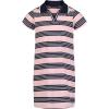 imageNautica Girls Short Sleeve Knit Pique Polo DressCoral Blush Stripe