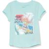 imageNautica Girls Short Sleeve TShirt with Fun Graphic Design Cotton Tee with Tagless InteriorBlue Beach Escape