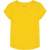 imageNautica Girls Short Sleeve VNeck TShirt Solid Cotton Blend Tee with Tagless InteriorMaize