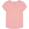 imageNautica Girls Short Sleeve VNeck TShirt Solid Cotton Blend Tee with Tagless InteriorPink Dolphin