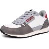 imageNautica Kids Boys Casual LaceUp Fashion Sneakers Oxford Comfortable Walking Shoe Big Kid  Little Kid  ToddlerGrey Red
