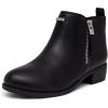imageNautica Kids Girls Ankle Bootie With Side Buckle and Zipper Dress Boot For Youth ampamp Toddler ToddlerLittleBig KidsInara Black
