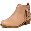 imageNautica Kids Girls Ankle Bootie With Side Buckle and Zipper Dress Boot For Youth ampamp Toddler ToddlerLittleBig KidsInara Blush