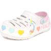 imageNautica Kids Girls Clogs Slip On Platform Slides Garden Shoes Water Sandals Beach Slipper for Children Indoor OutdoorWhite Pastel