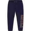 imageNautica girls Logo Sweatpants Fleece Joggers With Ribbed Cuffs ampamp Functional Side PocketsPeacoat Glitter Art