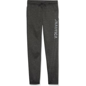 imageNautica Boys Fleece JoggerStacked Coal Heather