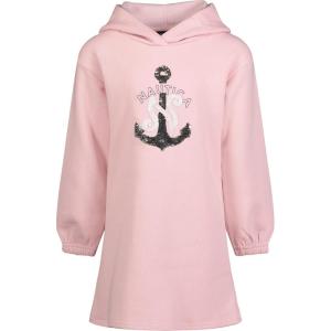 imageNautica Girls Long Sleeve Fleece Sweatshirt DressCoral Blush Sequin