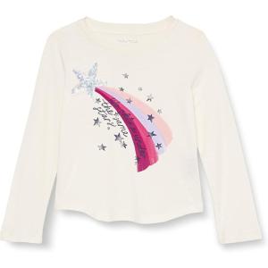 imageNautica Girls Long Sleeve Graphic TShirt Flip Sequin and Glitter EmbellishmentsEggnog We Shine