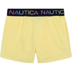imageNautica Girls Pullon Shorts with Logo Elastic WaistbandYellow