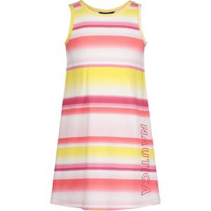 imageNautica Girls Sleeveless Printed Tank DressHot Pink Stripe