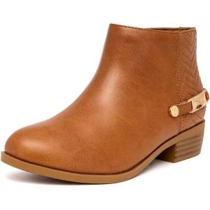 imageNautica Kids Girls Ankle Bootie With Side Buckle and Zipper Dress Boot For Youth ampamp Toddler ToddlerLittleBig KidsAnpertan