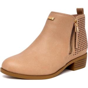 imageNautica Kids Girls Ankle Bootie With Side Buckle and Zipper Dress Boot For Youth ampamp Toddler ToddlerLittleBig KidsInara Blush