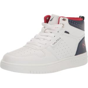 imageNautica Kids Sneaker LaceUp Fashion Shoe with BootLike High Top Design for Boys and Girls Big KidLittle Kid Sizes  HorizonAmericana