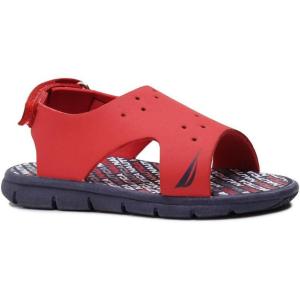 imageNautica Kids Sports Sandals  Water Shoes Open Toe Athletic Summer Sandal Boy  Girl Little KidBig KidRed Navy Logo