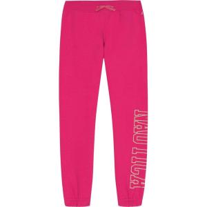 imageNautica girls Logo Sweatpants Fleece Joggers With Ribbed Cuffs ampamp Functional Side PocketsFuchsia Glitter Art