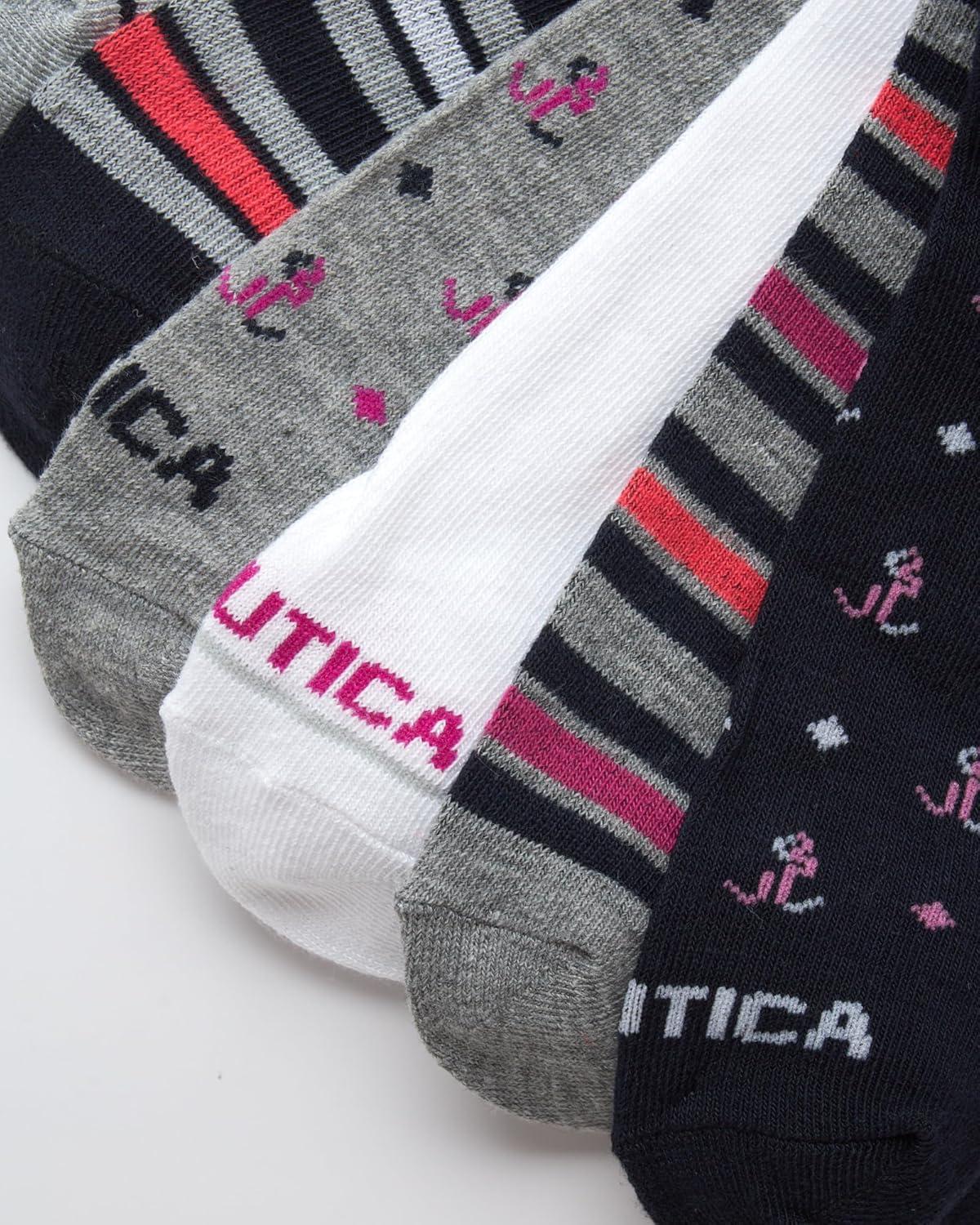 imageNautica Womens Socks  Lightweight Athletic Low Cut Socks 6 PackNavy Assorted