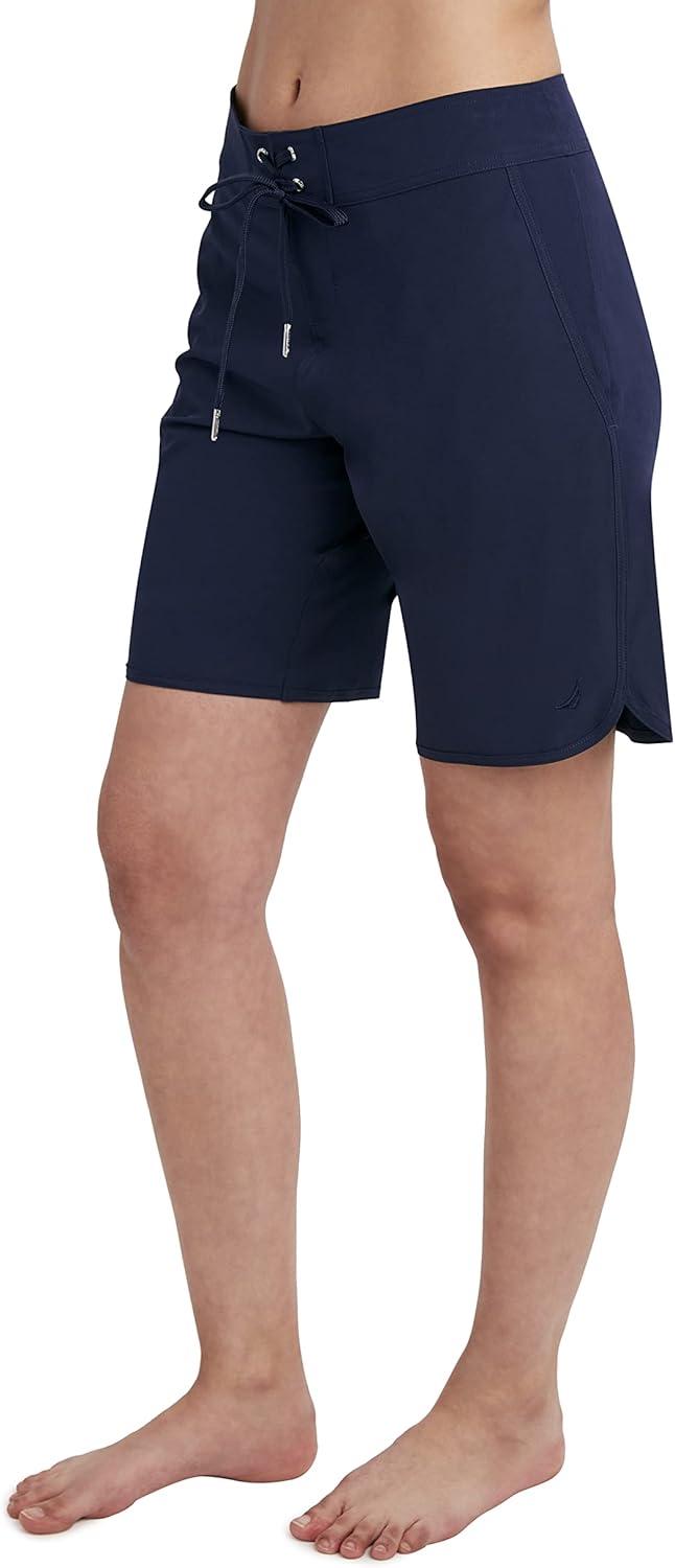 imageNautica Womens Standard Board 9quot Inseam  Quick Dry Swim Shorts Swimsuit Bottom Bikini Cover Up BeachwearDeep Sea