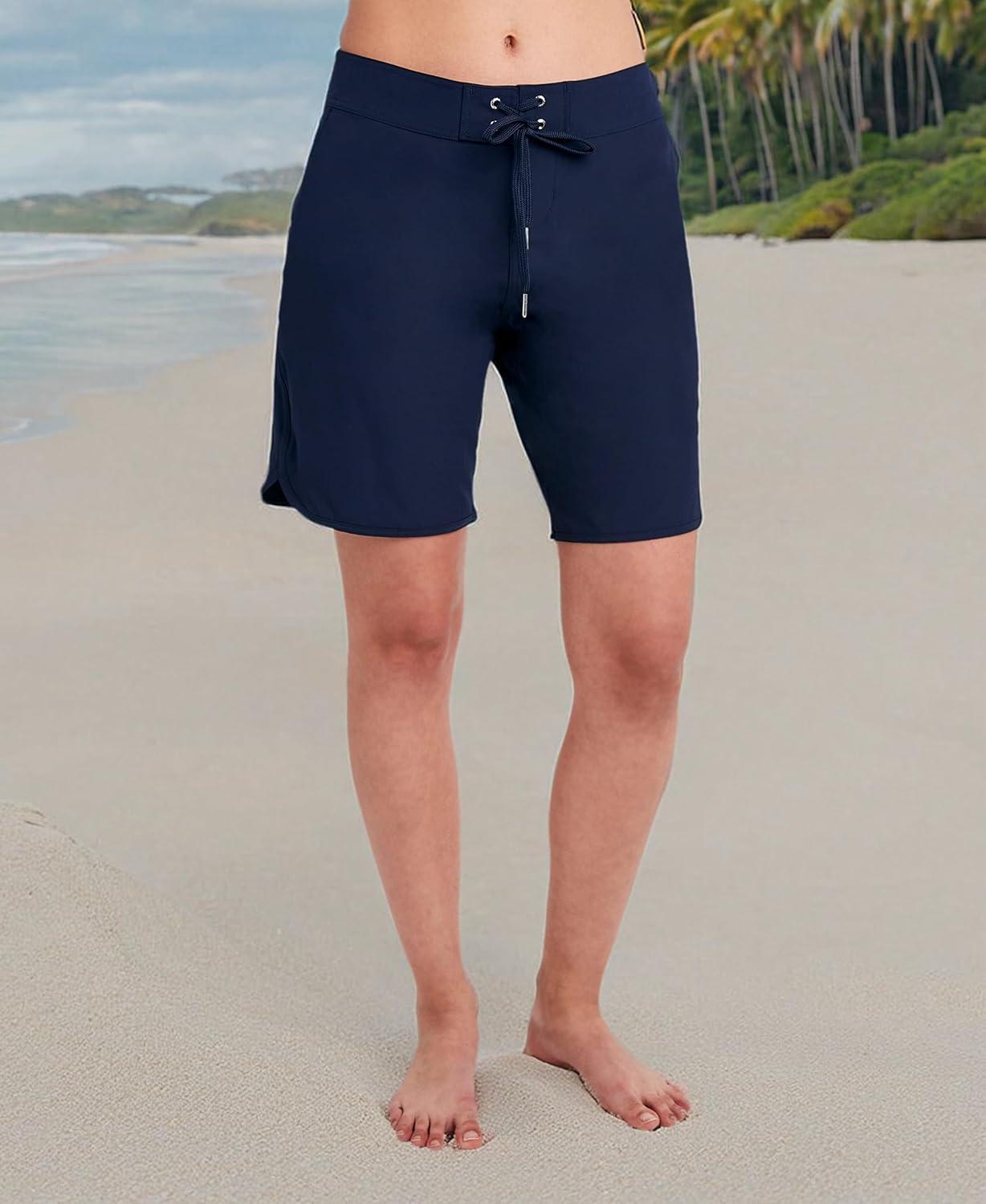 imageNautica Womens Standard Board 9quot Inseam  Quick Dry Swim Shorts Swimsuit Bottom Bikini Cover Up BeachwearDeep Sea