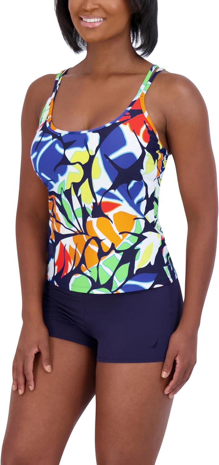imageNautica Womens Tankini Swimsuit Top QuickDry UPF Swim Beach Pool ampamp Resort WearFloral