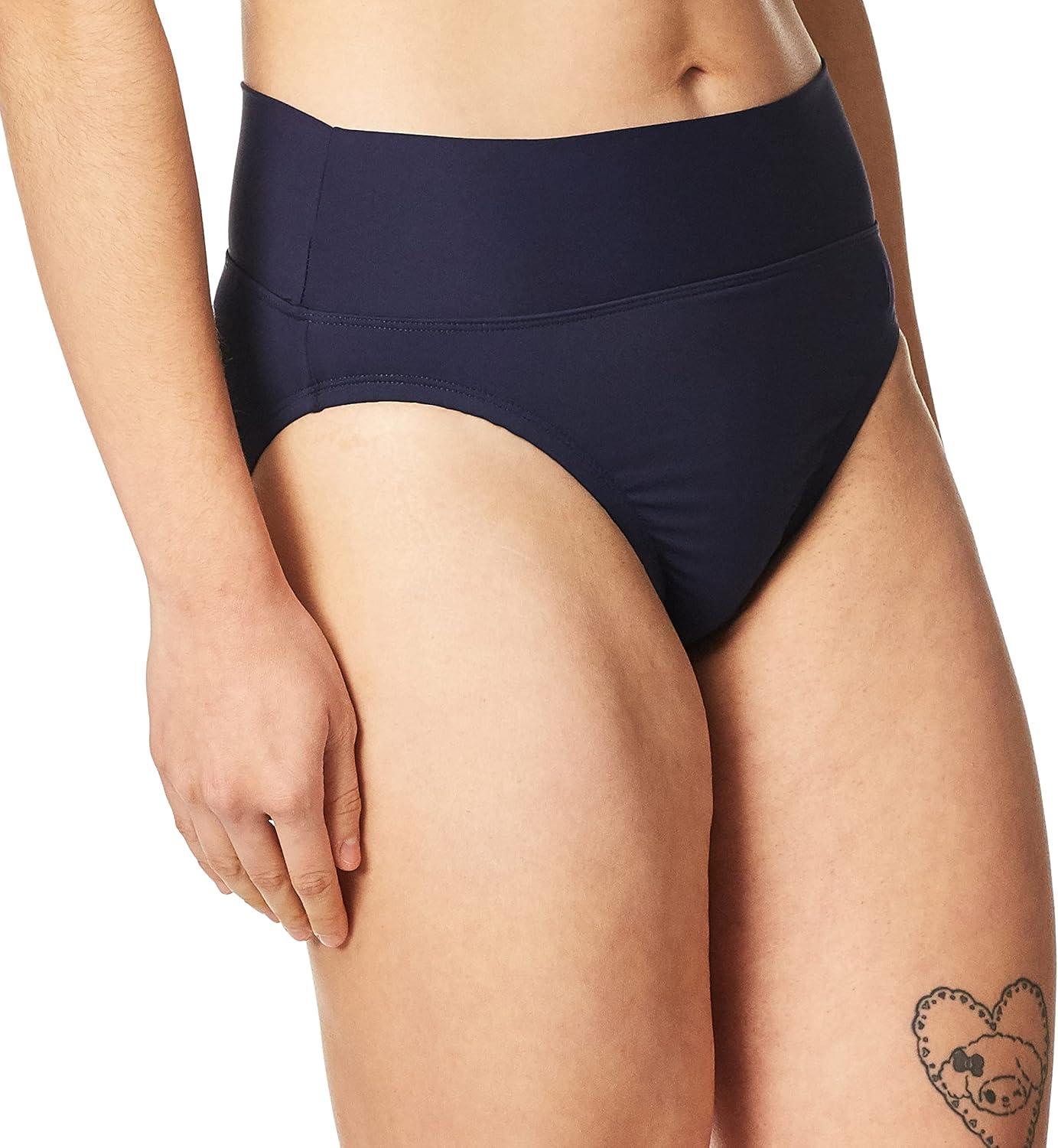 imageNautica Womens Tummy Control Bikini Bottom  Swim Brief QuickDry Fabric UPF Sun ProtectionMarine