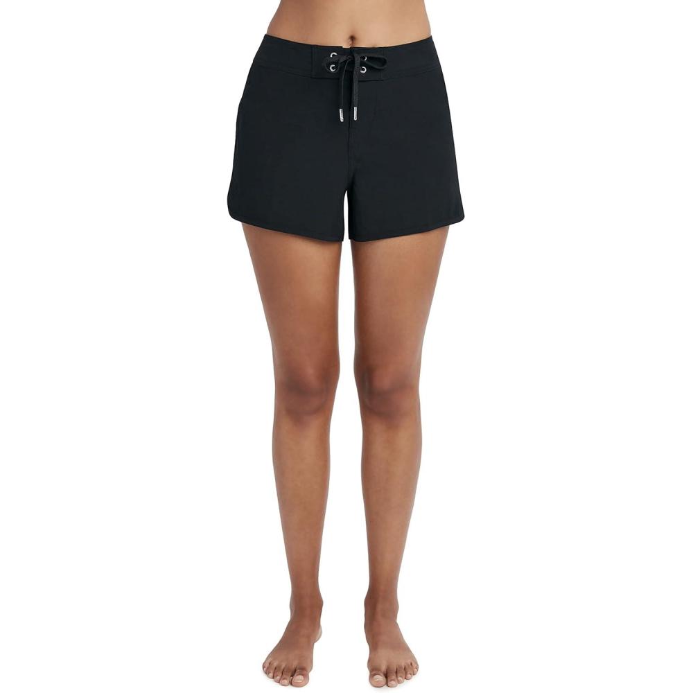 imageNautica Womens Board Shorts 3 Inseam  QuickDry Swim Shorts Surf Beach Wear Bikini CoverupVintage Black