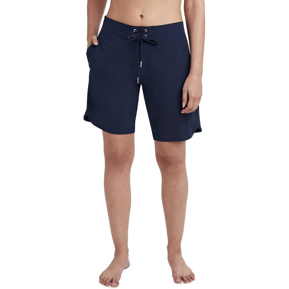 imageNautica Womens Standard Board 9quot Inseam  Quick Dry Swim Shorts Swimsuit Bottom Bikini Cover Up BeachwearDeep Sea