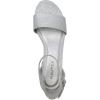 imageNAUTICA Womens Ankle Strap LowChunk Pump Sandal Elegant LowBlock Heel Dress Shoe for Stylish ComfortYonaSilver Glitter