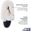 imageNAUTICA Womens LaceUp Winter Snow ampamp Rain Boots  WaterResistant Insulated Boots with Cozy Faux Fur Lining for Warmth and Comfort  GlenoakBlack