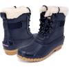 imageNAUTICA Womens LaceUp Winter Snow ampamp Rain Boots  WaterResistant Insulated Boots with Cozy Faux Fur Lining for Warmth and Comfort  GlenoakNavylalam