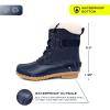 imageNAUTICA Womens LaceUp Winter Snow ampamp Rain Boots  WaterResistant Insulated Boots with Cozy Faux Fur Lining for Warmth and Comfort  GlenoakNavylalam